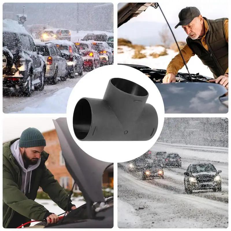 60mm Car Air Diesel Heater Pipe Jointer Air Vent Ducting T Piece Elbow Pipe Outlet Exhaust Connector For Webasto Parking Heater