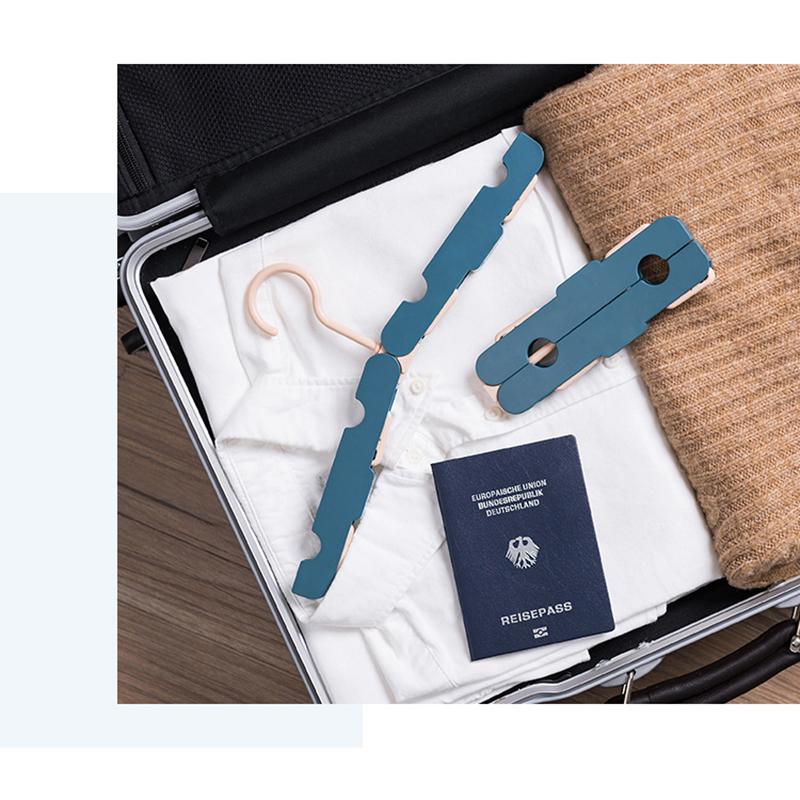 Travel Folding Hanger Portable Mini Hangers Drying Rack For Outdoor Non-Slip Easy Storage Space Saving Storage Organizer
