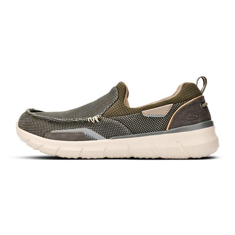 Skechers Fabric Casual Comfortable Versatile Low-Top Lifestyle Shoes Men sneaker Olive-Green 210465-OLV 41