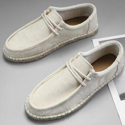 Men's Espadrilles Male Breathable Canvas Casual Shoes Men Walking Sneakers Father Jogging Shoes Hand Made Men's Flats Shoes Men