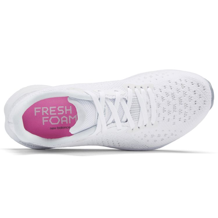 New Balance Nb Tempo Professional Cushioning Fabric Low Top Running Shoes Women Sneaker White WTMPOLW2