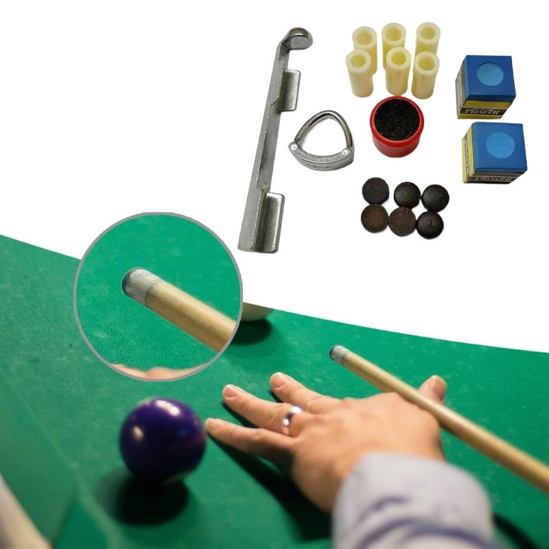 Billiard Stick Tip Tools Pool Cue Repair Kits Portable Pool Cue Repair Tool Billiard Stick Tip Tool Pool Cue Accessories