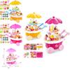 Premium 39pcs Kids Cake Food Ice Cream Cart Shop Toy Pretend Play Set With Music