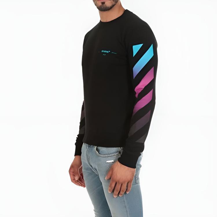 OFF WHITE Diagonal Gradient L/S Tee OMBA025F181920051088