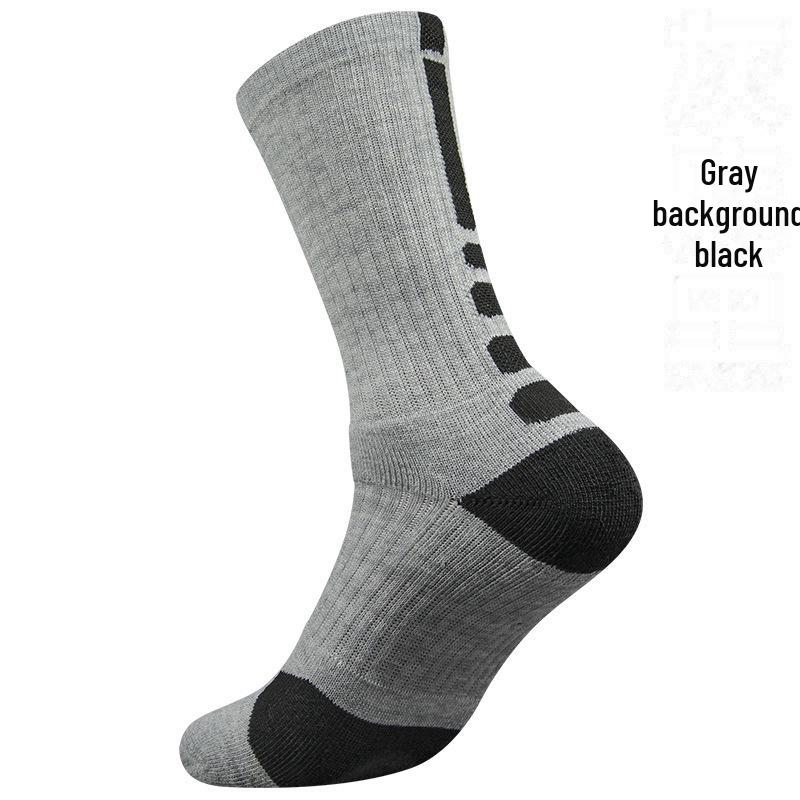 Elite Outdoor Basketball Socks: Thick Cushion for Men, Women, Youth - Mid-Length, High Top