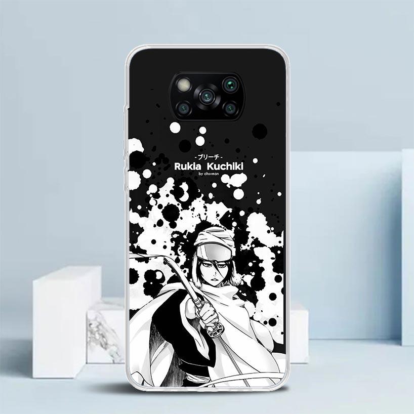 Bleach Kuchiki Rukia Soft Cover for Xiaomi Poco F7 Ultra X7 X6 X5 Pro M7 Phone Case Redmi 15 15C 13 13C 12 12C 10 10C Print Shel