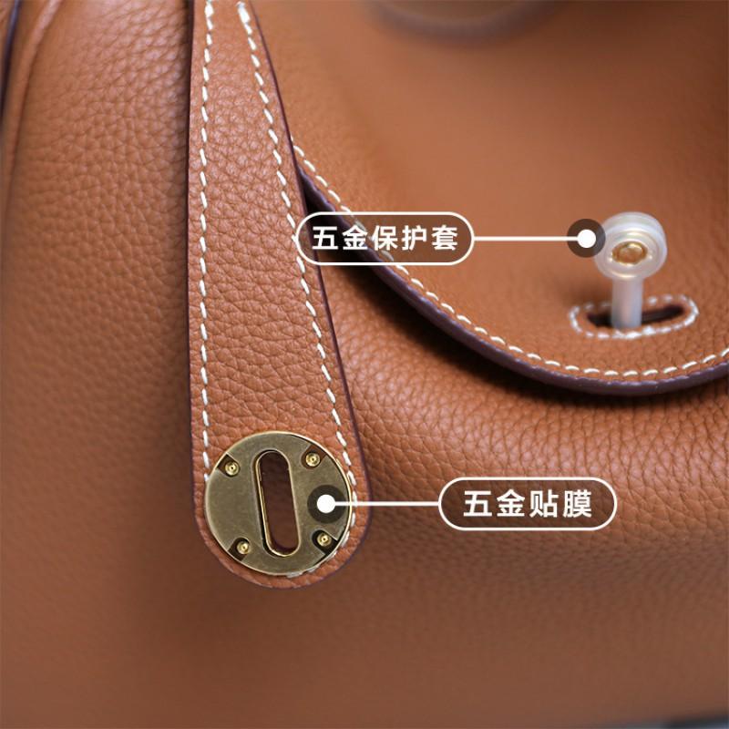 Lindi Bag Leather Top-layer Cowhide High-quality Feel Doctor Single-shoulder Slanting Hanging Handbag Medium