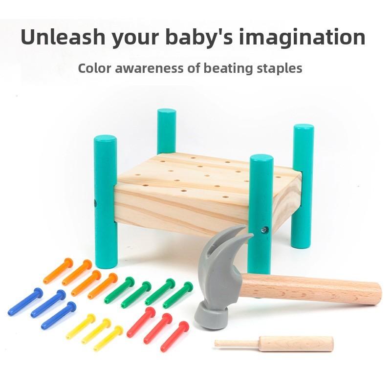Electric Wooden Non Push And Hit Table For Toddler Brain Development Gift Fun
