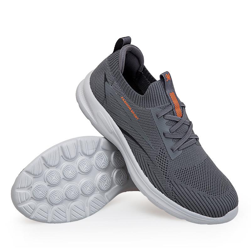 Women's Shoes Wide Instep Casual Walking Shoes Couple Sports Tide Shoes Flying Woven Mesh Breathable Lightweight Mother Shoes Elderly Shoes