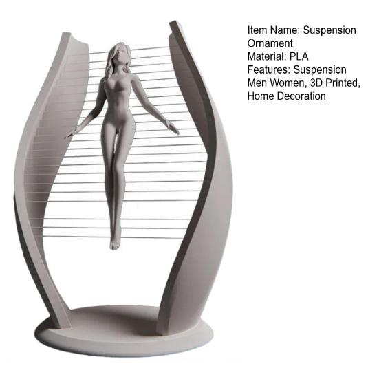 Künstlerische Suspension Männer Frauen Figur 3D gedruckt Schwebende Junge Mädchen Statue Heim Büro Wohnzimmer Schlafzimmer Dekoration Ornament