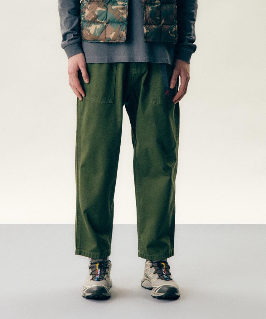 Geulamichi Loose Tapered Pants Olive