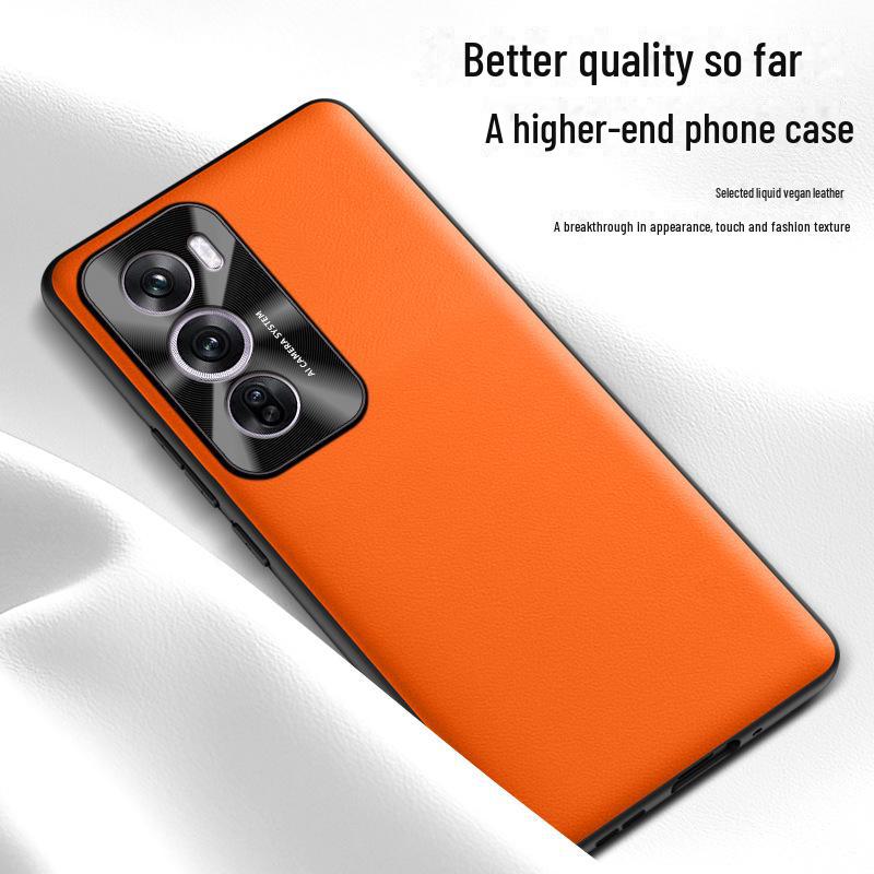 Oppo Reno 12 Pro Liquid Leather Anti-Fall Schutzhülle