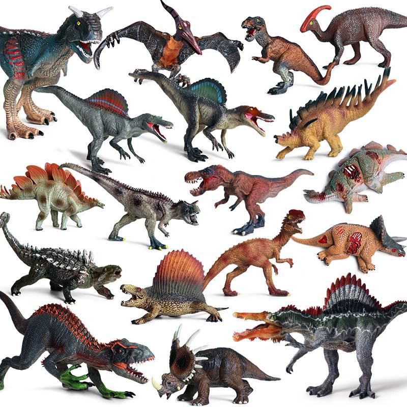 Jurassic Dinosaur Models: Spinosaurus, T. Rex, Triceratops & Stegosaurus