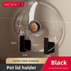 Kitchen Wall Mount Pot Lid And Cutting Board Rack With Steel Material For Space Saving
