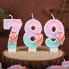 Creative Unicorn Number Candle Birthday Cake Decoration Plug-in First Birthday Party Handmade Candle 09