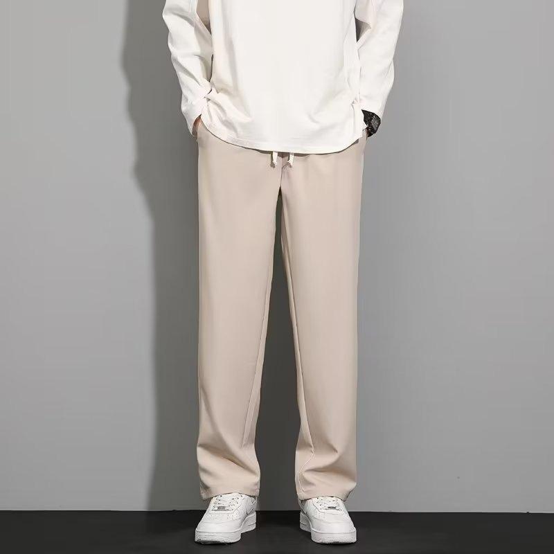Casual pants men's summer new suit pants American trend loose straight trousers versatile casual sports men's pants