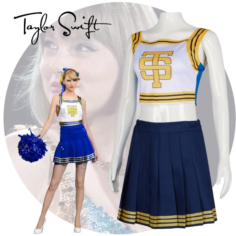 Taylor Cheerleading Swift Dance Skirt Uniform Costume Anime Party Halloween Fans