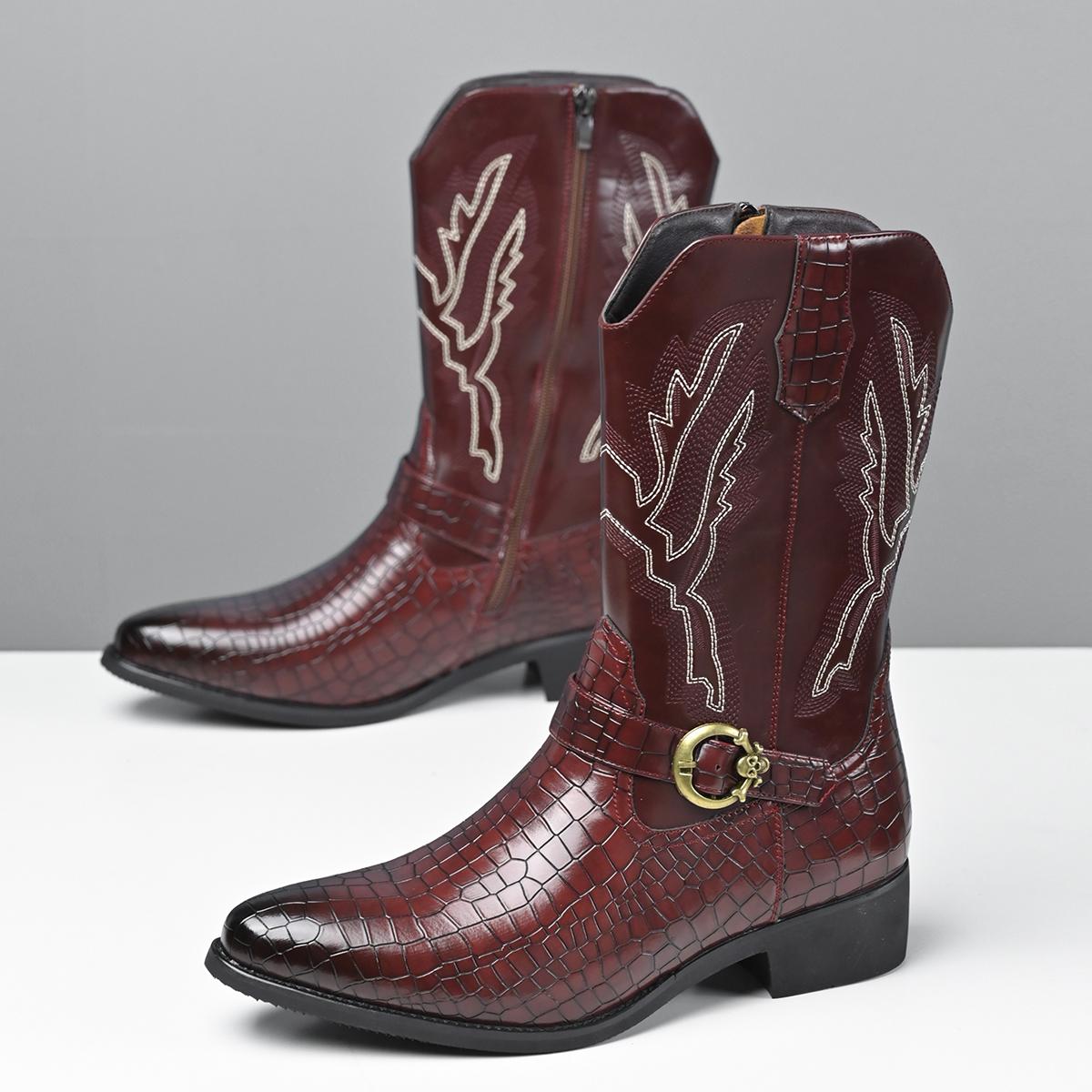 Men`s Chelsea Motorcycle Boots Western Boots