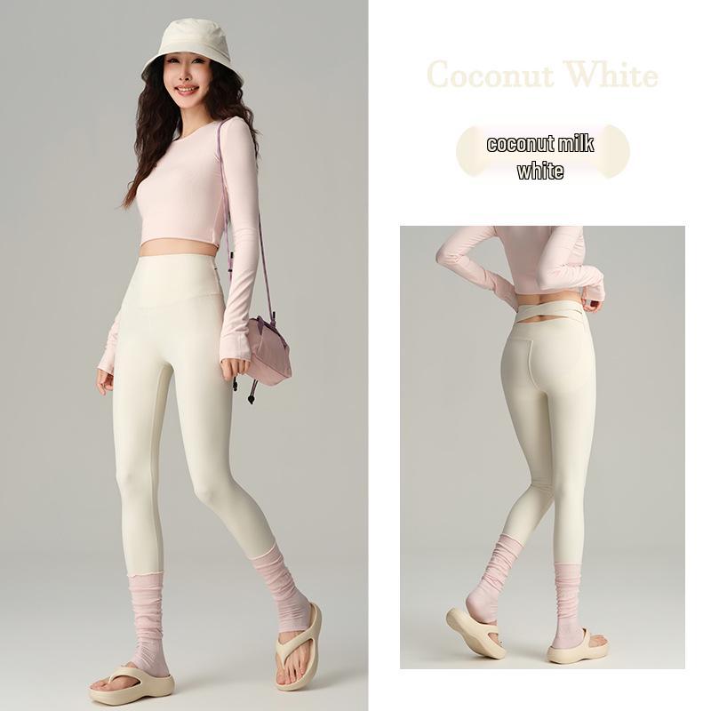

Women s High-Waisted Shark Yoga Pants - Soft, Slimming, Non-Roll Leggings for Sports and Outerwear. XL [120-140 lbs]
