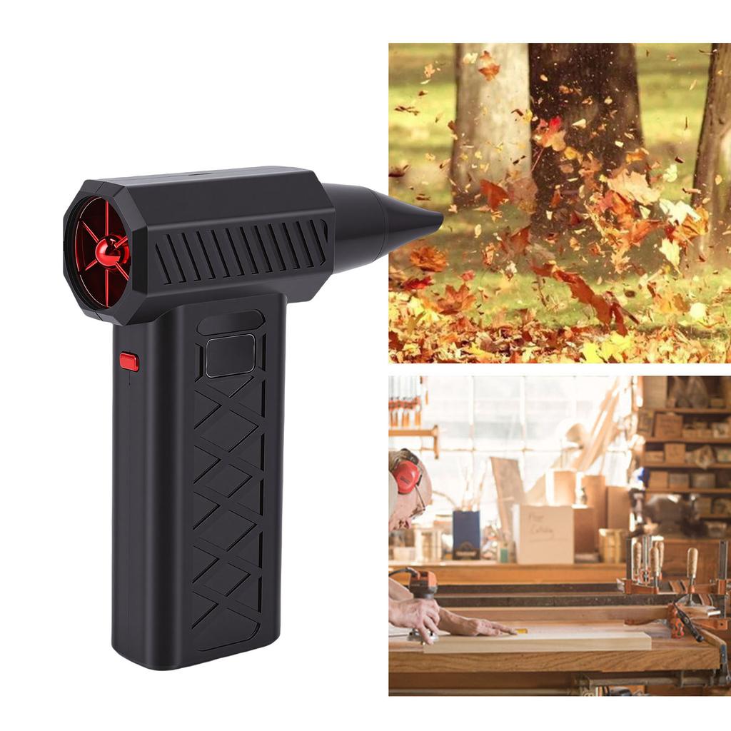 Duster LED Digital Display High Power High Speed Portable Electric   Blower Duster with Emergency Light for Outdoor Travel