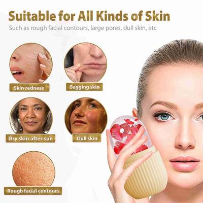 Rolo Facial de Gelo Cubo de Gelo Massagem de Beleza Molde de Gelo de Silicone Para Olheiras Rolo Facial de Gelo Reduzir Poros Molde Multifuncional