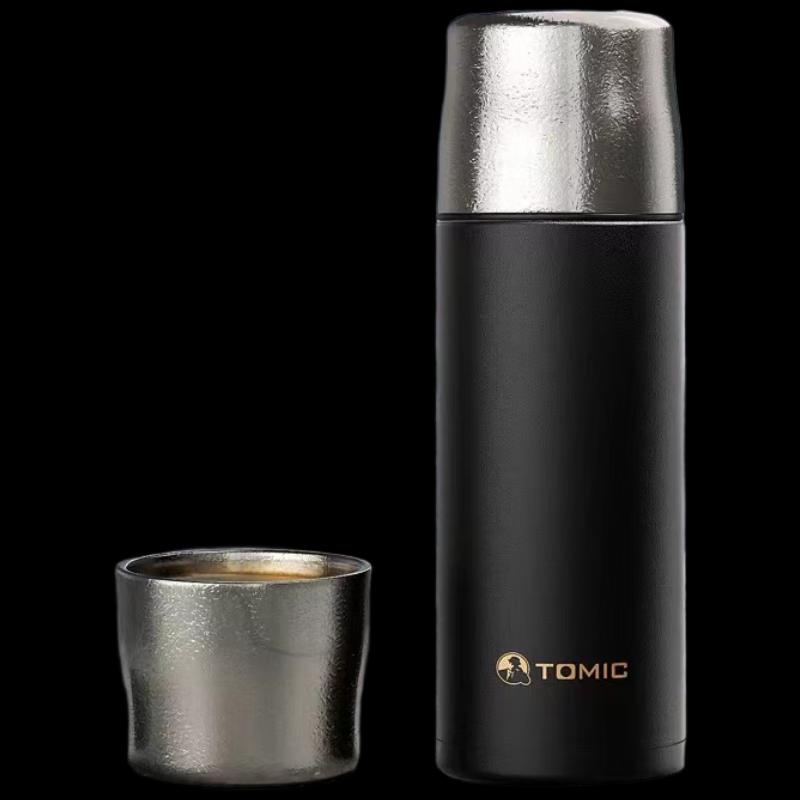 TOMIC Retro Hammered Titanium Vacuum Flask