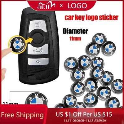 Pegatina Logo para Llave de Coche 11/14mm Pegatina Emblema para Llave de Coche Para X1 X3 X5 X6 X7 Serie 1 3 5 6 7 G20 G30 G11 F15 F16 G01 G02 F48