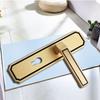 Modern Pure Copper Anti-theft Mechanical Door Locks Interior Bedroom Silent Handle Gate Lock Hotel  Hardware Supplies