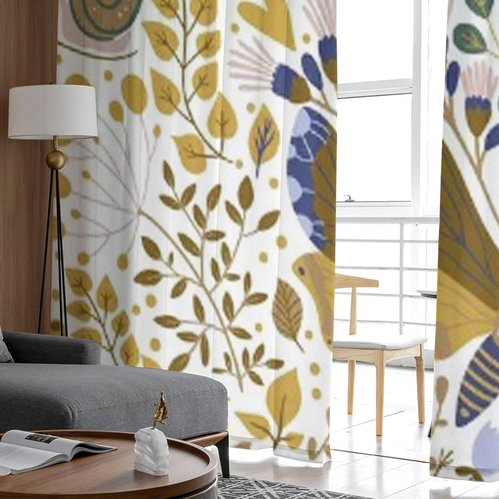 Цветочные Ботанические Бабочки Прозрачные Шторы Для Гостиной Спальни Вуаль Шторы Для Окна — фото 3