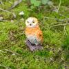 Mini Owl Figurine, Resin Tiny Owl Statue, Miniature Bird Ornament, Micro-Landscape Decoration for Succulents Planters Moss Bottles Fairy Garden