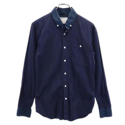 PATRIK ERVELL Made In USA Long Sleeve Button Down Shirt S Navy Men's Used
