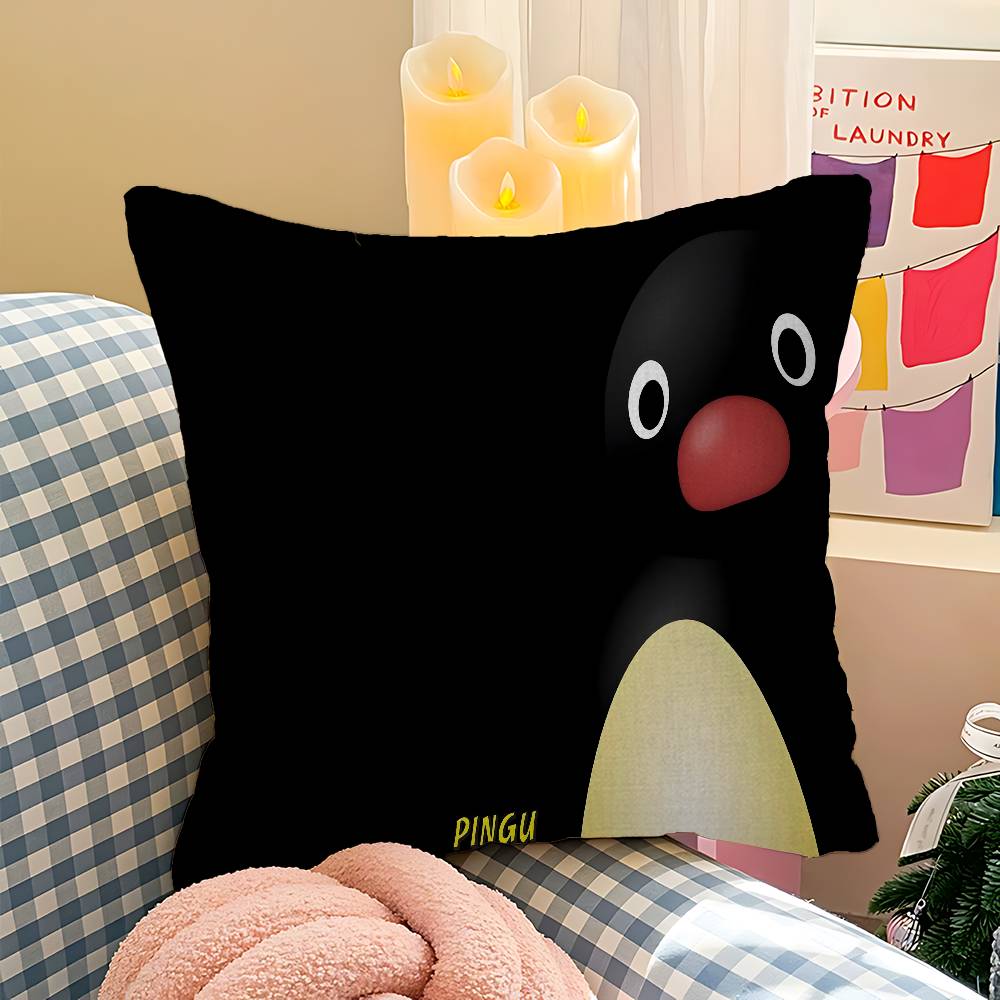 Cartoon Cute PPingu PPenguin Pillow Cover Sofa Cushion Cover Home Room Decoration Children Gift