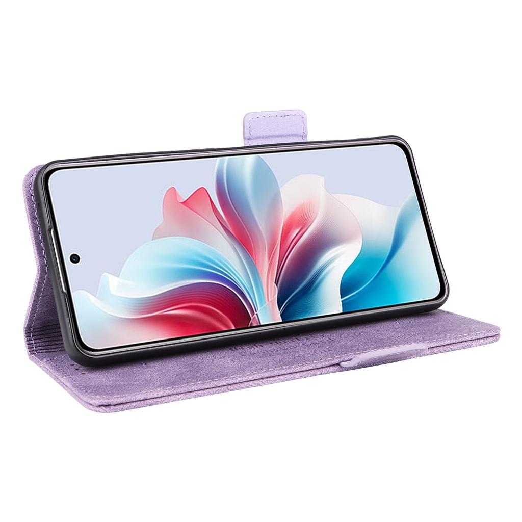 For Oppo Reno11 F 5G Shockproof Case Hardware Decor PU Leather Wallet Phone Cover
