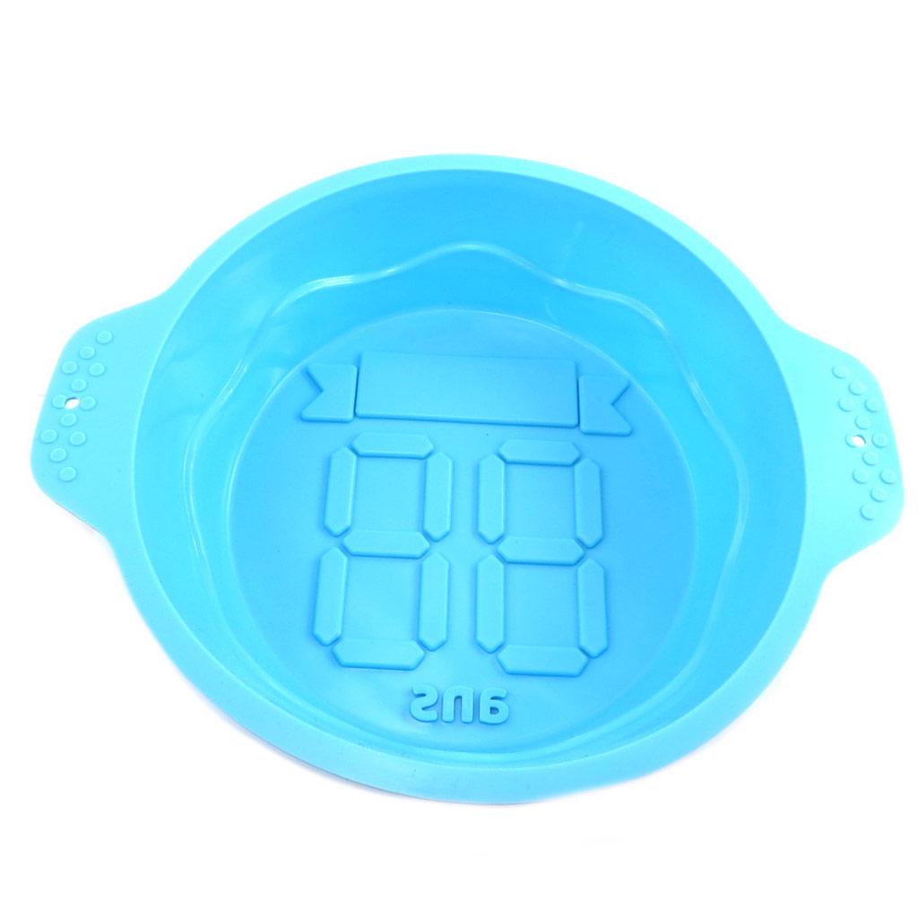 Les Trésors De Lily [P8917] - Moule silicone 'Anniversaire' universel bleu - 22x7. 5 cm