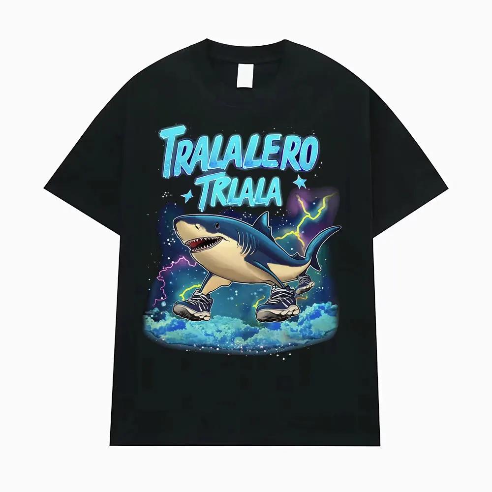 

Tralalero Tralala Funny Shark Meme T-shirt Gifts Women s Fashion Gothic Vintage T-shirts WOMEN Casual Humor T Shirt S