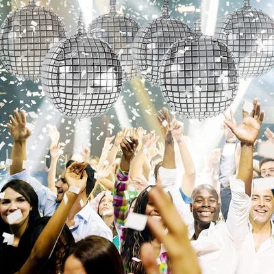 6 Packs Of Large Disco Ballroom Balloons For Disco Themed Birthday Party Decorations And Supplies In The 1970s