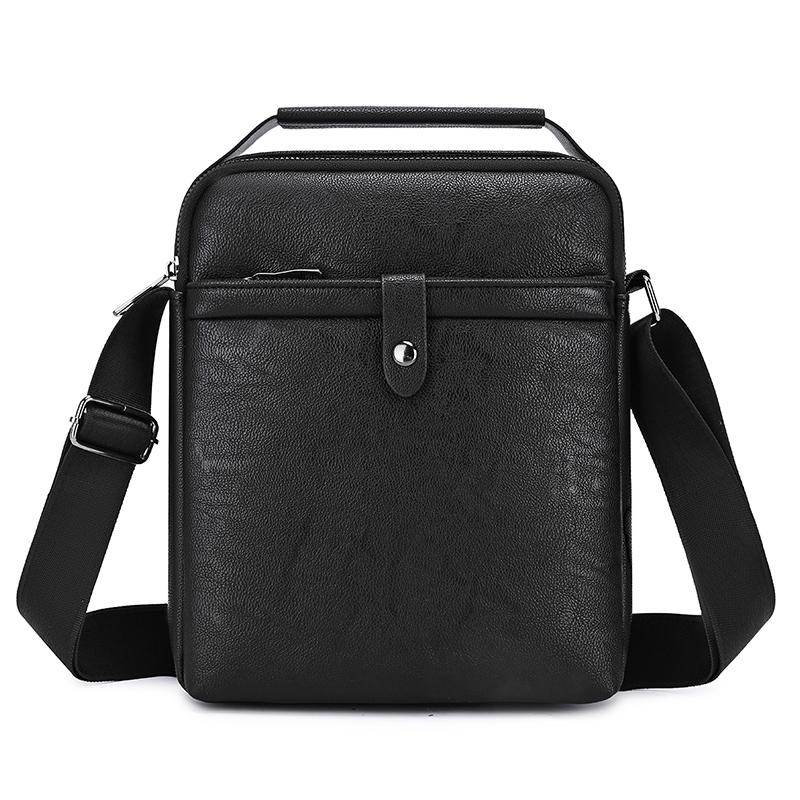 Business Style Men's Shoulder Bags PU Leather Man's Small Messenger Bag Luxury Design Men Handbag Bag Shoulder Bags