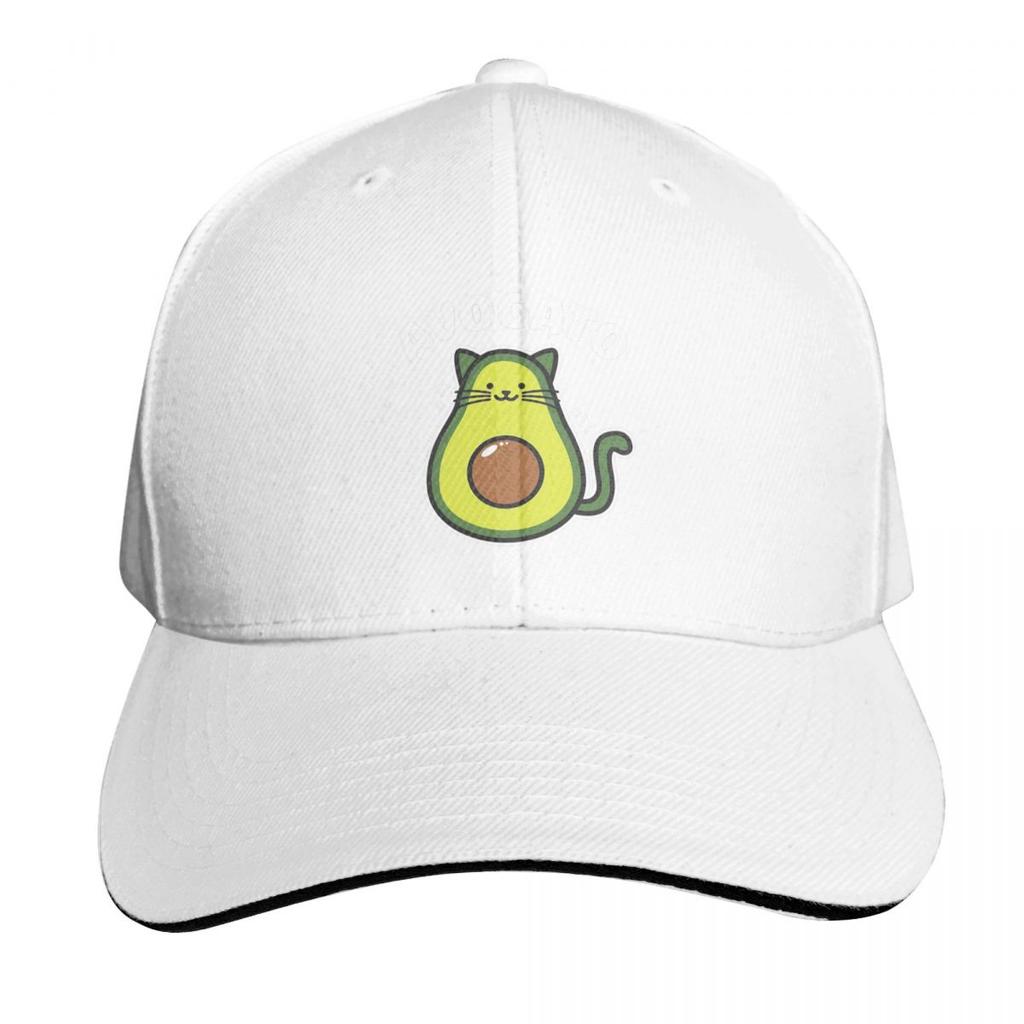 Avogato Cat Cute And Funny Aguacate Gato Cap Fashion Casual Baseball Caps Adjustable Hat Hip Hop Summer Unisex Baseball Hats