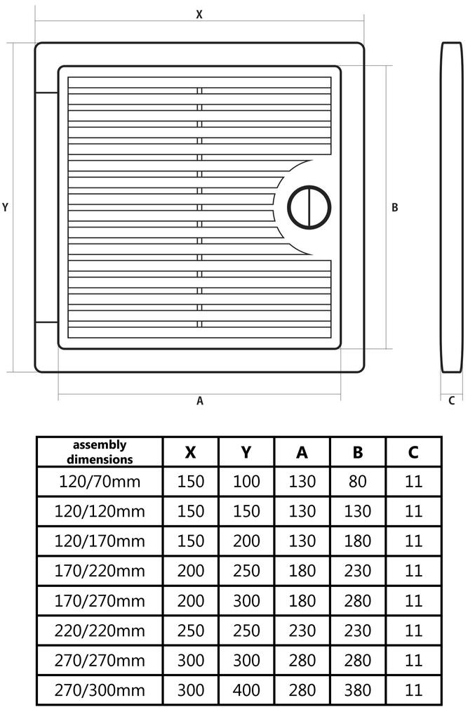 Ventilation Door For Plasterboards, 300X400 Mm