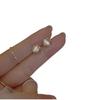 Casual Niche Cat's Eye Stone Earrings Women's Fashion Temperament Small 100% Match Round Design Elegant Classic Accessories Daily Jewelry