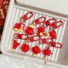Firecracker Chinese Knot Pendant Lucky Bag Red Lantern Keyring  Birthday Gift
