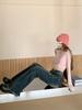 Women's High-Waisted Retro Micro-Flared Jeans - Stretch Slimming Fit for Spring & Autumn