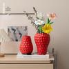 Keramische Aardbeienvaas voor Verse of Gedroogde Bloemen - Elegante Woondecoratie & Entree Ornament