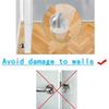 A84E-4 Pack Door Stoppers Door Stop For Hotel Home Snowboard Hanger No Need To Drill Floor Door Stop