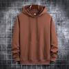 MGHR Men's Fashion Long Sleeve Hooded Casual Solid Color Print Autumn Winter Hoodie