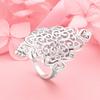 1 Piece 925 Sterling Silver 6-10# Exquisite Hollow Ring Fashionable Women's Engagement Party Wedding Accessories Jewelry