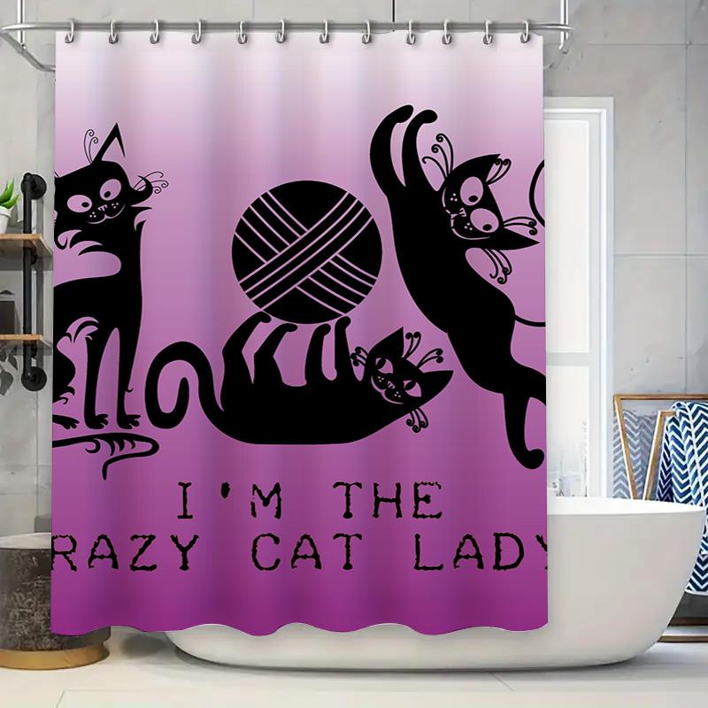 

Pink And Green Patterned Shower Curtain, Modern Bath Decoration, Waterproof Fabric For Bathroom Accessories Home Improvement Dec W60H190(CM)-1 Pcs
