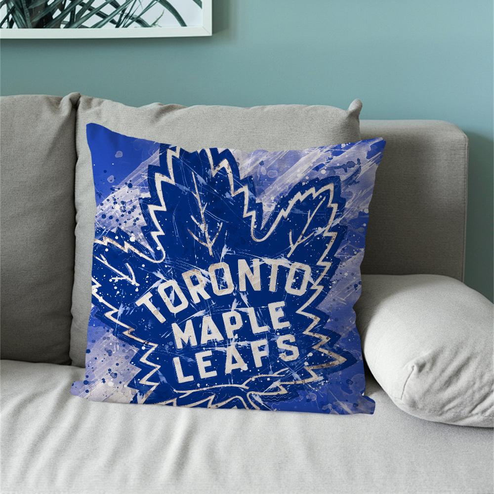 T-Toronto Ice Maple H-Hockey Leafs Pillow Case Sofa Bedside Table Bedroom Backrest Living Office Cushion Printed Square Multiple