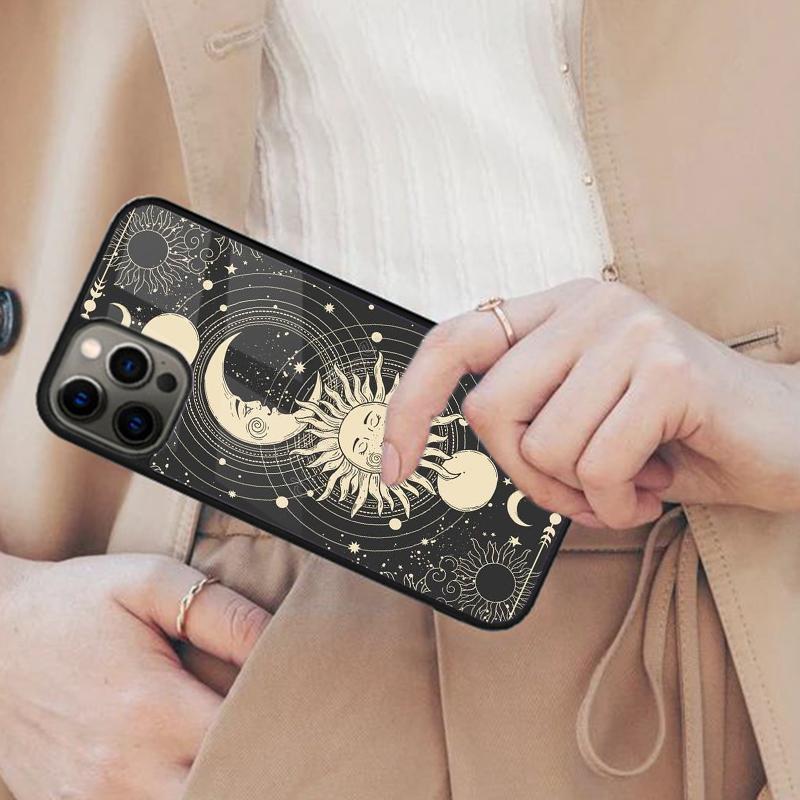

Магнитный чехол для телефона Tarot Moon для APPLE iPhone 17 Air 16 14 13 12 Pro Max 15 Plus Беспроводная зарядка С крышкой MagSafe iPhone 14