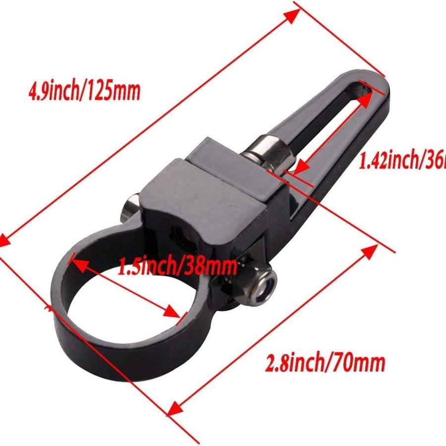 360° Adjustable 1.5" Tubular Clamp Light Mounts for Offroad LED Light Bar Easy